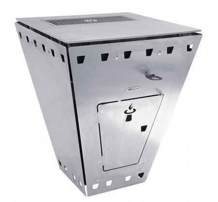 Foyer-barbecue Magnus inox 72x72cm h85cm - Remundi 800802