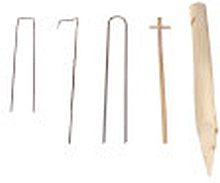 Agrafe en acier de fixation - U 30cm diam 6mm   100pc