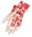 Gants rouges (Delicate Gardener) large - Gants en cuir de porc avec dos en coton. Pour travaux de jardinage avec bonne sensibilit� des doigts. 