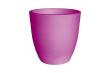 Pot pour plantes, lumineux,plastique - Orione Fluo alto, Lila, 40cm� 40cm H