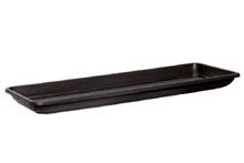 Soucoupe plastique - CosteAnthracite, 38x19cm 3.2cm H