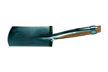B�che p�pini�re 47mm - Tremp�e, galvanis�e,anneau et manche en fr�ne, 300x190mm