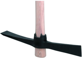 Pioche � taillants court - Douilles ovales � aillettes, manche en fr�ne 135cm long, poids t�te 2.8kg