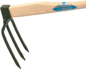 Croc IDEAL - 3 dents acier forg� 230mm long,manche cintr� en fr�ne 140cm