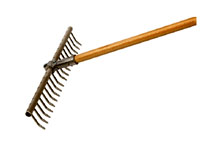 R�teau d�horticulture pour semailles - Alu, 19 dents, 54cm larg.