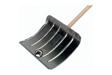 Rablais � neige ALU - Alu tremp�+lame acier galvanis�, 500/360mm, manche 150cm, 1,9kg