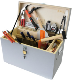 Caisse de ma�on avec outils - 35 outils