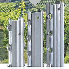 Piquet vigne galvanis� - 200cm avec ergots